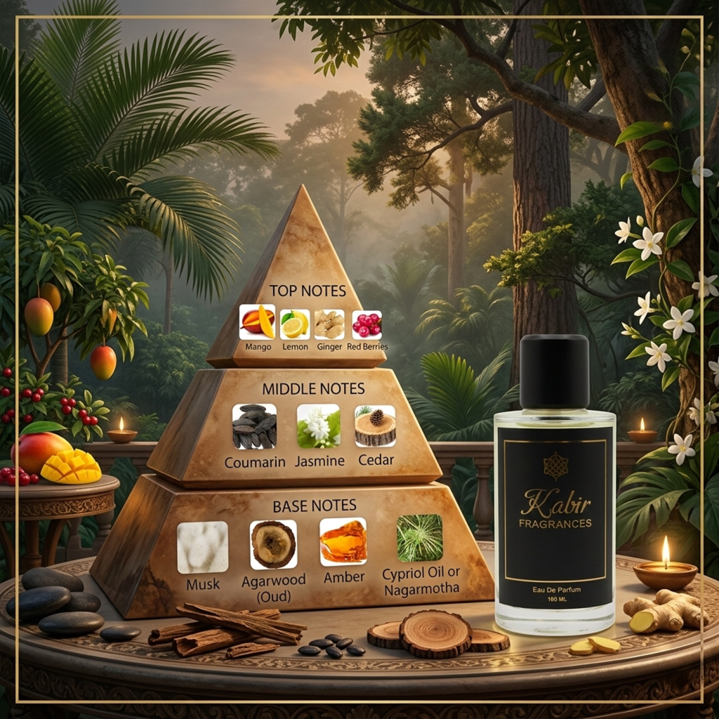 God of Fire Inspired Perfume | Tropical Mango Oud Luxury Extrait – Kabir Fragrances